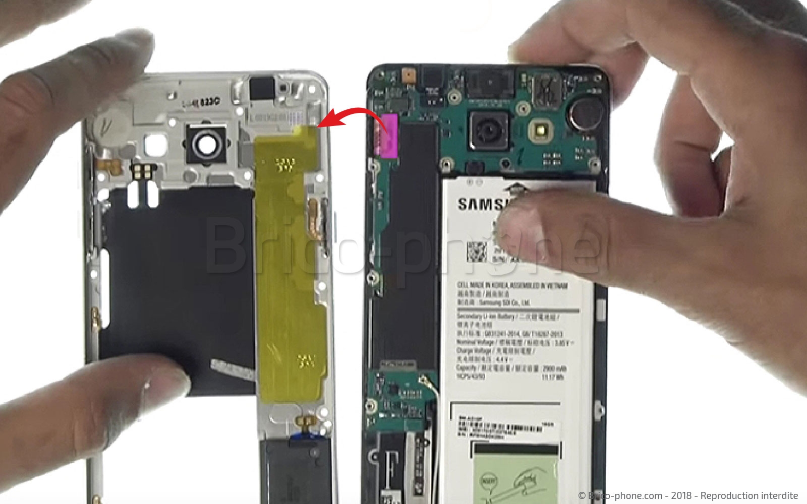 Changement d'écran (vitre+Amoled) sur Galaxy A5 2016 photo 1